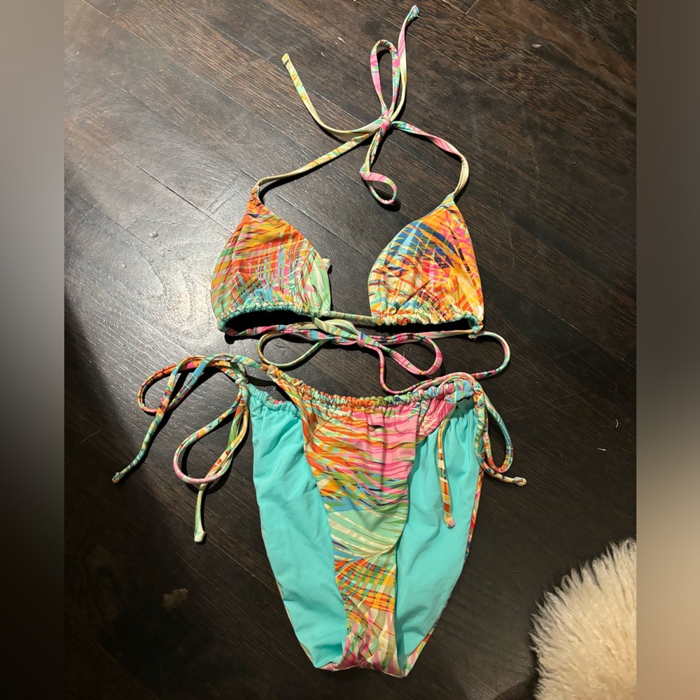 Reversible Patterned Bikini